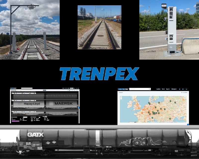 Video gates on the railways and roads detect passing trains and trucks, and dynamic scales automatically determine the corresponding weight of the load. TRENPEX uses this data to provide all relevant logistics information for industrial companies worldwide via a web-based portal with high-resolution images.
